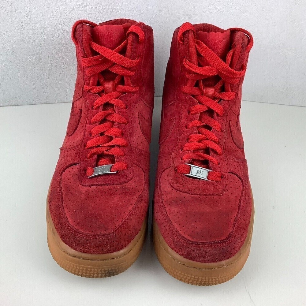 Women's Nike Air Force 1 High Red Suede US Size 7.5 #749266-601 - Picture 3 of 9
